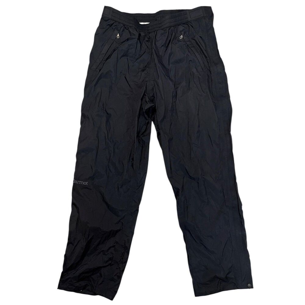 Marmot Pants XL Short Black Waterproof Rain Outdoor Full Zip S55260S Hike unisex
